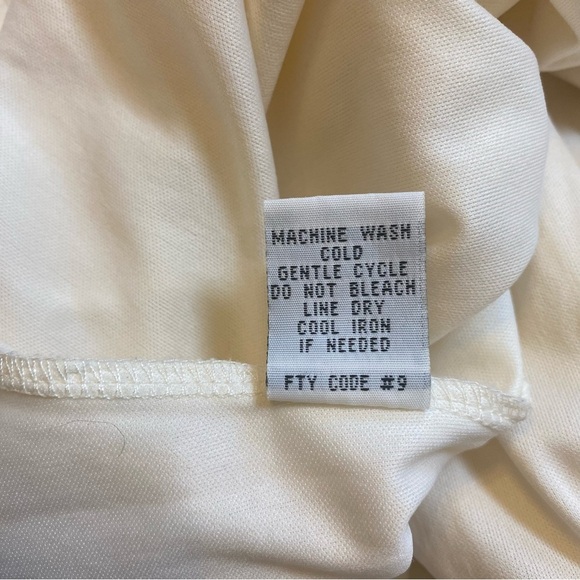 J Gee Dress M Ivory Rayon Blend Lined Sleeveless A Line Dress Lace‎ Feminine - Picture 12 of 16